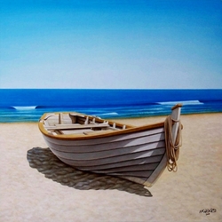 Пазл: Лодка на берегу