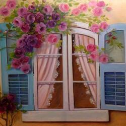 Пазл: Розовый куст