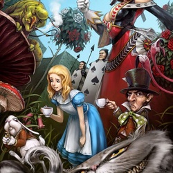 Пазл: Алиса в стране чудес