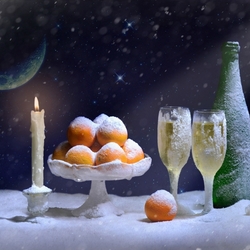 Пазл: Снегом запорошены...