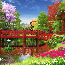 Пазл: Мостик, ведущий к беседке