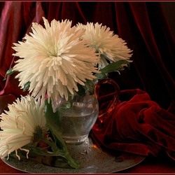 Пазл: Букет хризантем