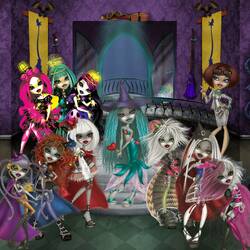 Пазл: Ученицы академии Братциллаз, Фианна, мадам Магичка и заколдованные принцессы