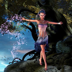 Пазл: Танцующая с ветром