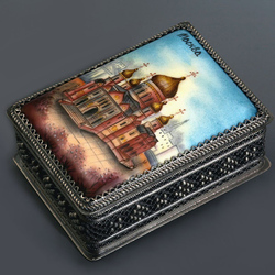 Пазл: Ростовская финифть. Шкатулка