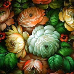 Пазл: Жостовская роспись