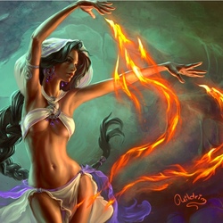 Пазл: Огненный танец