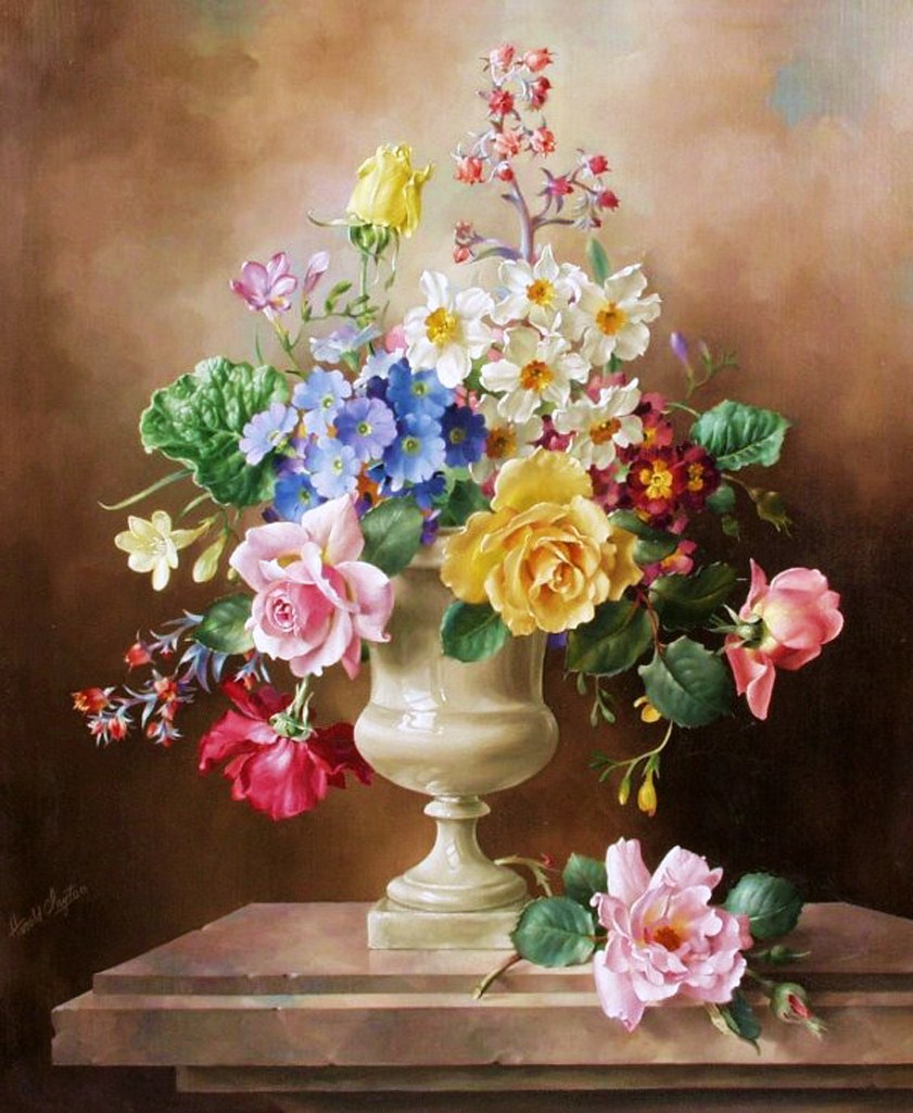 Картина натюрморт цветы