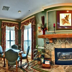 Пазл: Гостиная с камином