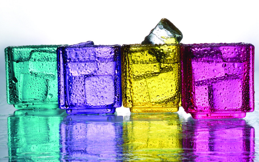 Елочное украшение Разноцветные льдинки-ромбики 18 см, подвеска (Kurts Adler)