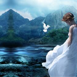 Пазл: Голубка