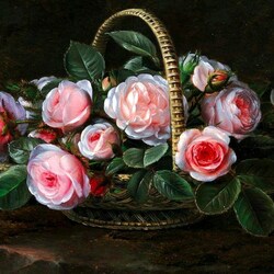 Пазл: Натюрморт с розами