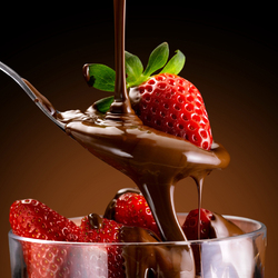 Пазл: Клубника в шоколаде