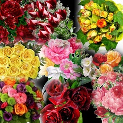 Пазл: Букеты