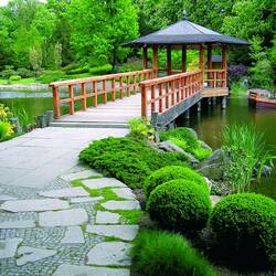 Пазл: Мостик в парке