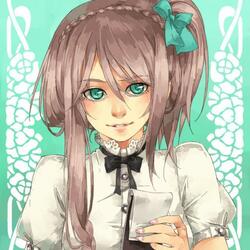 Пазл: Девочка с блокнотом