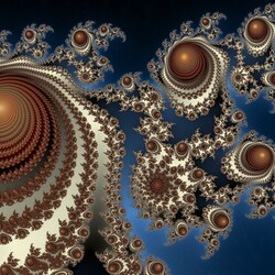 Пазл: Золотые завитки