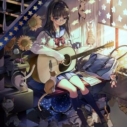 Пазл: Играем на гитаре