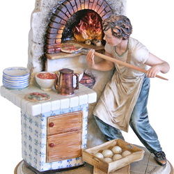 Пазл: Фарфоровая статуэтка. Пекарь