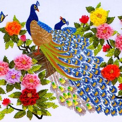 Пазл: Павлины