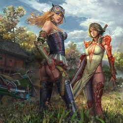 Пазл: Две подруги