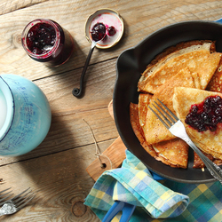 Пазл: Блинчики с вареньем