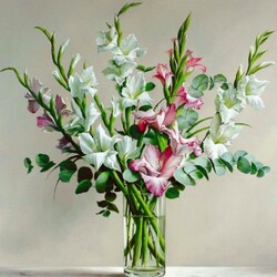 Пазл: Букет гладиолусов