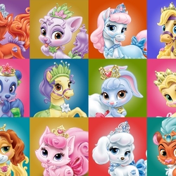 Пазл: Питомцы принцесс