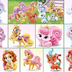 Пазл: Питомцы принцесс