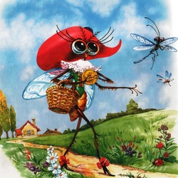 Пазл: Муха денежку нашла