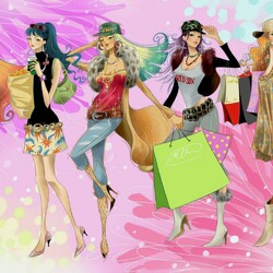 Пазл: Модницы