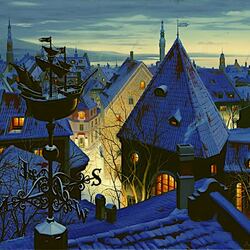 Пазл: Крыши Таллинна