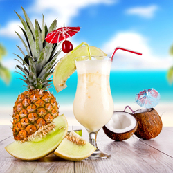 Пазл: Тропический котейль