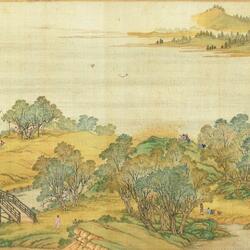 Пазл: Картина - свиток .«Праздник Цинмин на реке  Бянъхэ » (1)