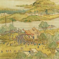Пазл: Картина - свиток . «Праздник Цинмин на реке Бянъхэ » (2)