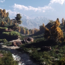 Пазл: Горный ручей