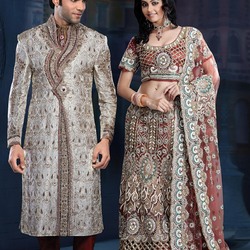 Пазл: Индийский свадебный костюм