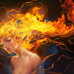 Пазл: Огненный вампир