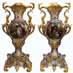 Пазл: Антикварные вазы