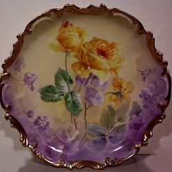 Пазл: Лиможский фарфор. Расписная тарелка