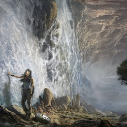 Пазл: Водяная стена