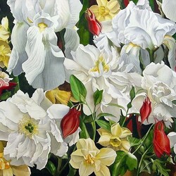 Пазл: Цветочный ковер