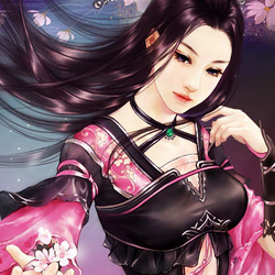 Пазл: Девушка и цветы