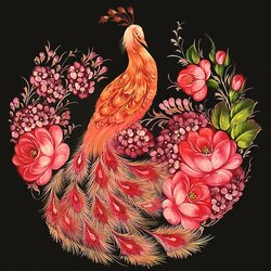 Пазл: Жостовская роспись