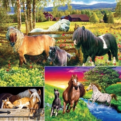 Пазл: Лошади