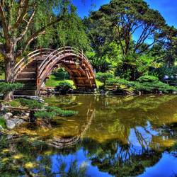 Пазл: Мостик в парке