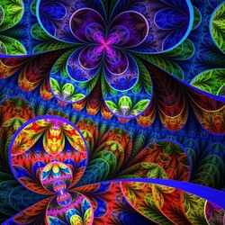 Пазл: Радужный узор