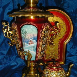 Пазл: Расписной самовар