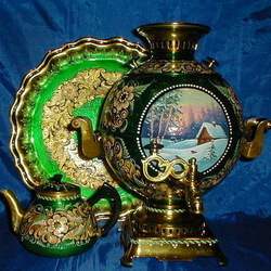 Пазл: Расписной самовар