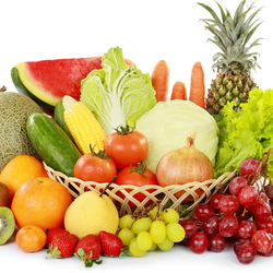 Пазл: Фруктово - овощная корзина